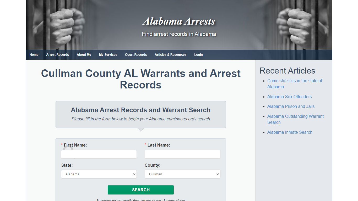 Cullman County AL Warrants and Arrest Records - Alabama Arrests